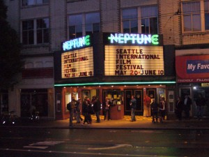 The Neptune Theatre at night